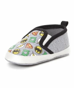 Justice League Infant Baby Twin-Gore Sneakers Shoes Light Grey (9-12 months) - Picture 1 of 2