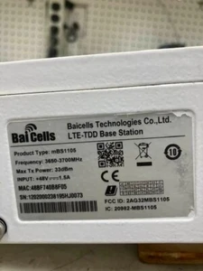 BaiCells Nova-233 3.5GHz 250mW Outdoor Base Station - mBS1100 3650-3700mHz 33dBm - Picture 1 of 3