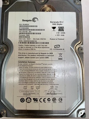 Seagate ST31000340NS 1.0TB SATA Hard Drive - Image 1 of 2