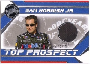 SAM HORNISH 2007 Press Pass Top Prospect Silver Rookie Race Used Tire Card /250 - Picture 1 of 2