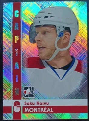 2011 - 2012 ITG Saku Koivu Captain C Silver #76 Hockey Card - Image 1 of 2