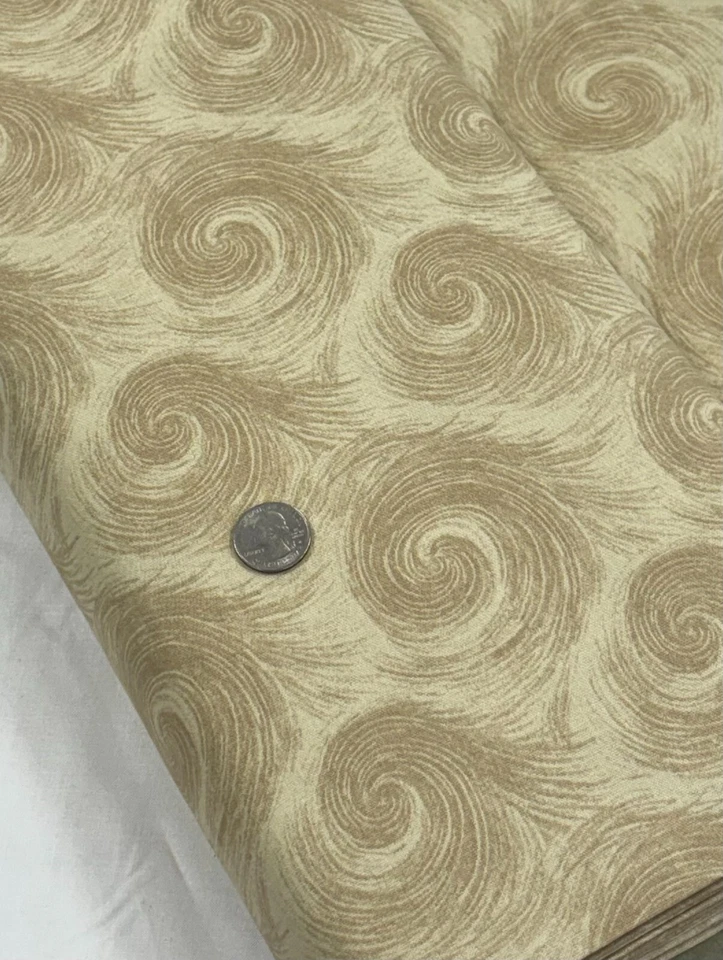 Henry Glass ~ Breezy ~ 108" Wide Backing ~ 6659-30 Tan ~ per half yard - Imagem 1 de 1