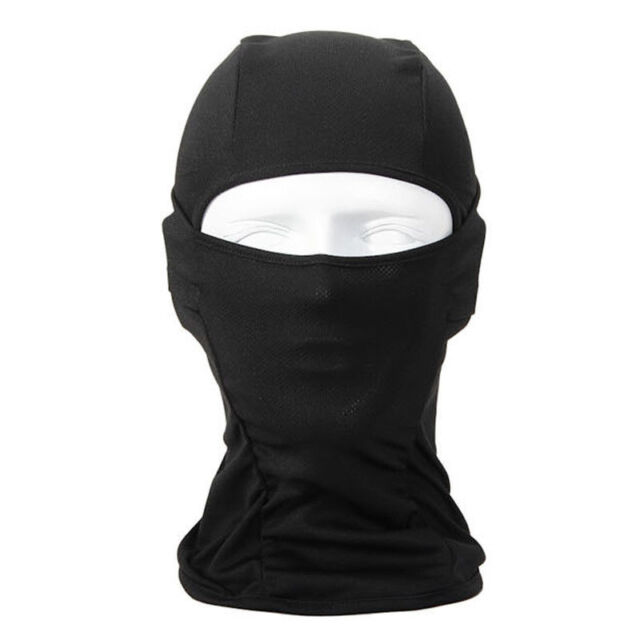 Máscara de bufanda negra hecha a mano / Negro Balaclava para