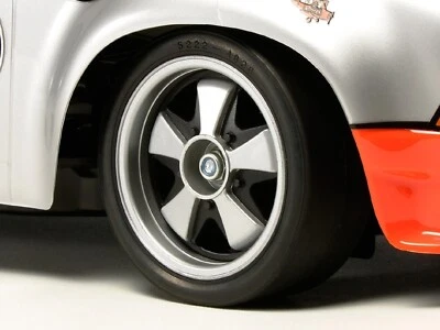 Tamiya 2-Piece Porsche 911 Fuchs Wheel Narrow/Wide+Slick Tires(2prs) 50454/50547 - Image 1 of 2