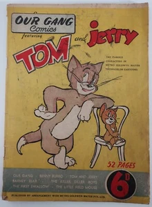 Our Gang Comics 1950 Tom & Jerry - Golden Age Vintage Comic (52 pages, 6d, NZ) - Picture 1 of 6