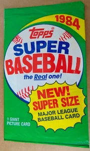 1984 Topps Super SEALED MINT pack with Darryl Strawberry ON TOP, see photos. - Picture 1 of 4
