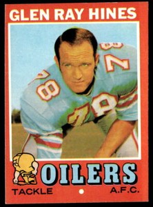 1971 Topps #219 Glen Ray Hines   Football Houston Oilers