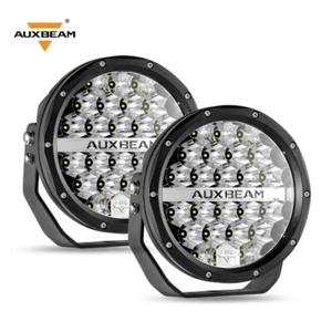 AUXBEAM 2X 7" LED Luces de Trabajo Offroad Punto Lámpara de Conducción Luz SUV ATV UTV Camión - Imagen 1 de 12