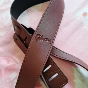 2.3'' Wide Adjustable PU Leather Strap Fit For Gibson Electric Guitar Bass Brown - Picture 1 of 1