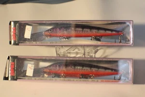 2- RAPALA DOWN DEEP HUSKY JERK DHJ-14 SUSPENDING RATTLIN GLASS PURPLE PERCH - Picture 1 of 1