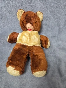 Vintage Rubber Snout Face Teddy Tagless Needs TLC AS IS - Picture 1 of 7