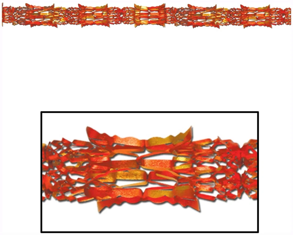 Guirnalda Metálica de Talla 8" x 9' para Halloween - Beistle Foto 1 de 1