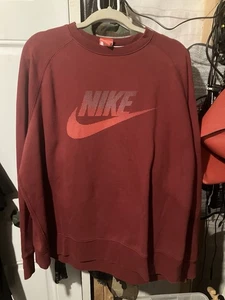 Nike Athletic Brand Swoosh Pixelated Spell Out Pullover Sweater Shirt Gr. XL - Bild 1 von 16
