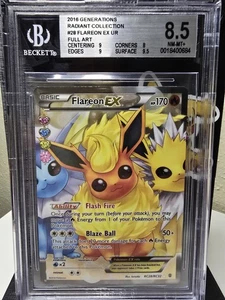 Pokemon 2016 Generations Radiant Collection Flareon EX RC28 BGS 8.5 NM-MINT - Bild 1 von 4