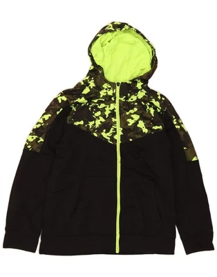 RUSSELL ATHLETIC Boys Zip Hoodie Sweater 12-13 Years XL Black Camouflage BK03 - Image 1 of 3