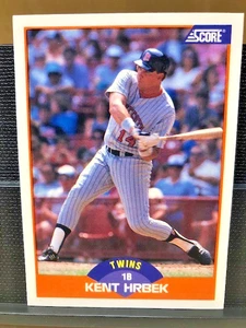 1989 SCORE Baseball Card # 382 - Kent Hrbek, Minnesota Twins/Near Mint Condition - Picture 1 of 13