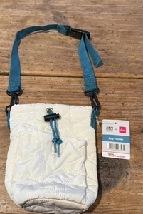 TOKYO GIRLS x Daiso DRAWSTRING Star-QUILTED Cup Holder Bag w/Outer Pocket NWT - Picture 1 of 11