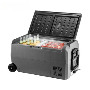 36L 50L 60LCar Refrigerator Fridge Freezer Cool Box With Wheel DrawBar Dual Zone - Picture 1 of 9