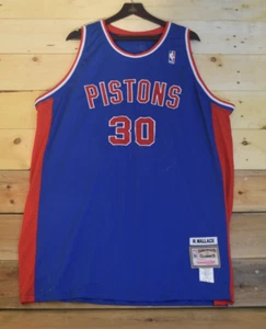 Rasheed Wallace Jersey Mitchell & Ness Mens HWC Blue Size 55 Throwback Hip-hop - Picture 1 of 8