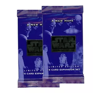 (2) Booster Packs - 1996 Decipher Star Wars New Hope CCG 15 Card Expansion Set - Picture 1 of 2
