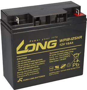 12V 18Ah LONG WP18-12 SHR VdS Rasen Aufsitzmäher 17Ah Akku AGM GEL Blei Batterie - Bild 1 von 7