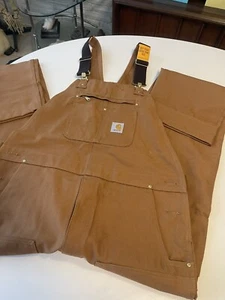 Carhartt R01-M braunes Entenlätzchen für Herren doppelt Knie maßgeschneidertes Overalllätzchen Größe 40x36 - Bild 1 von 8