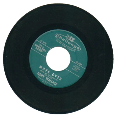 JERRY WALLACE  45 RPM Record "MOVE OVER" / ON A MERRY-GO-ROUND"  '62  NEAR MINT- - Image 1 of 2