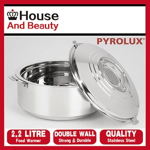 NEW Pyrotherm Pyrolux Stainless Steel Double Wall Food Warmer Hot Pot 2.2 Litre - Bild 1 von 3