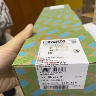 50pcs/box Phoenix Contact 3004126 UK 5-HESILED 24 Fuse terminal NEW - Image 1 of 2