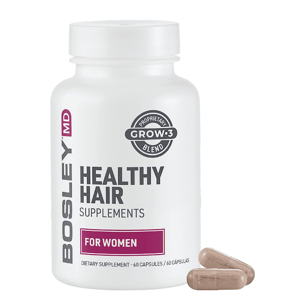 BosleyMD Healthy Hair Growth Supplements with DHT Blockers for Women and Men for
