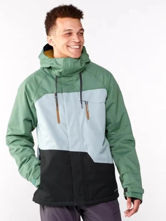 Brand New 686 Mens Geo Insulated Jacket Cypress Green Colorblock XL  - Image 1 of 4