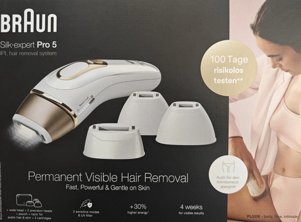 Braun Silk-expert Pro 5 PL5356 IPL-Haarentferner - Weiß/Gold