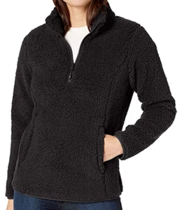 Amazon Essentials Women's Polar Fleece Lined Sherpa Quarter-Zip Jacket - Medium - Picture 1 of 3