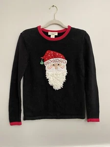 Vintage 3D Santa Christmas Sweater - Picture 1 of 4
