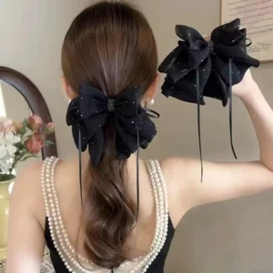 Sky Star Hair Claw Ribbon Hair Grip Retro Hair Clip - Picture 1 of 12
