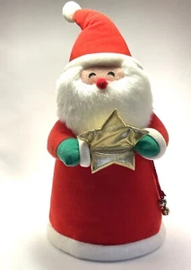 Vintage Hallmark Santa Claus Cloth 12 Inch Tall Tree Topper XPF4253 - Picture 1 of 11