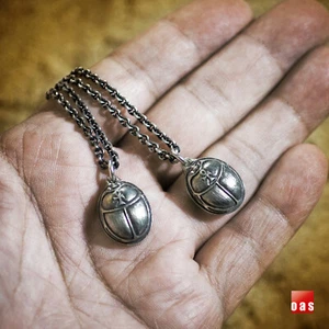 NUEVO. "Colgante de escarabajo de plata esterlina con hechizo de corazón de ""LIBRO DE LOS MUERTOS" - Imagen 1 de 12