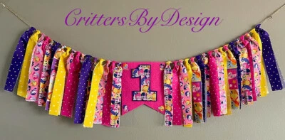 Banner trona primer cumpleaños My Little Pony “hecho a mano nuevo” Foto 1 de 3