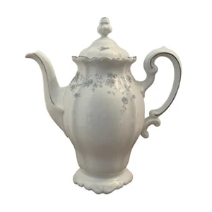 Vintage Johann Haviland Blue Garland Flowers Coffee Pot With Lid Bavaria Germany - Picture 1 of 18