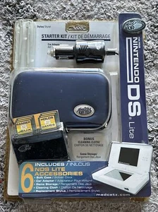 Mad Catz Nintendo DS Lite 6 Piece Starter Kit - Cases, Stylus, Car Adapter, Etc. - Picture 1 of 4