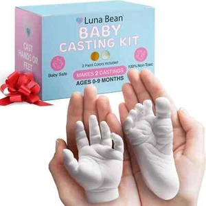 Baby Keepsake Hand Casting Kit - Stampo a mano in gesso o stampo per mani e piedi per neonati - Foto 1 di 3