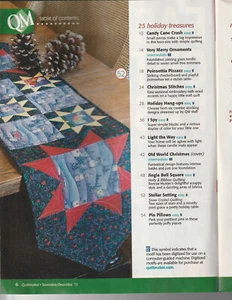 QUILTMAKER MAGAZINE NOVEMBER/DECEMBER 2015 - Picture 1 of 3