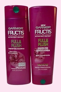 2er Pack Garnier Fructis FULL PLÜSCH Shampoo und Conditioner für feines flaches Haar - Bild 1 von 2