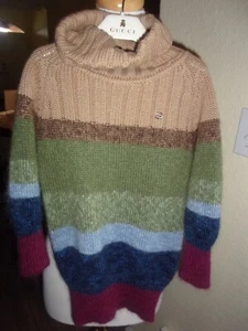 Gucci 100% Wool Turtleneck Girl's Sweater - Picture 1 of 7