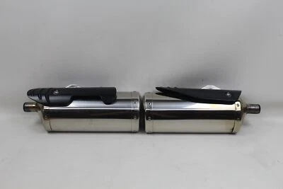  Triumph Speed Triple 1050 08-10 OEM Takeoff Exhaust Cans Mufflers Pipes Set - Image 1 of 4