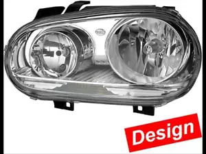 VW Golf 4 in 5 Series Golf Optics Headlights Set Chrome Left Traffic - Picture 1 of 1