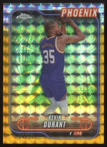 Kevin Durant #101 2024-25 Topps Chrome Gold Geometric Refractor Phoenix Suns /50 - Picture 1 of 3