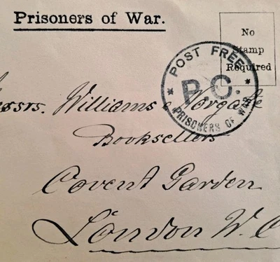 Alexandra Palace London Covent Garden POW WWI цензор C3 - Изображение 1 из 3