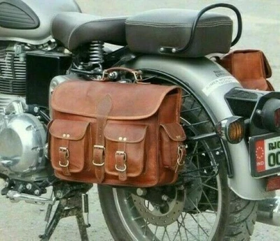 Handmade Men's Genuine Leather Vintage Laptop Messenger Briefcase Bag Satchel - Image 1 of 4