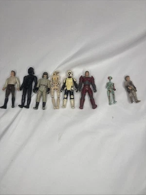 Star Wars Vintage Kenner Lot Of 8 Action Figures Darth Vader Han Solo Skywalker - Image 1 of 4